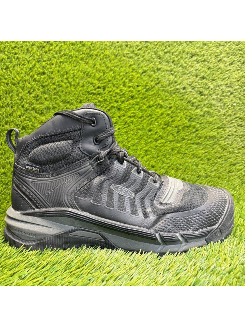 Keen Utility Kansas City Mid Mens Size 10.5EE Black Carbon Fiber Toe Work Boots